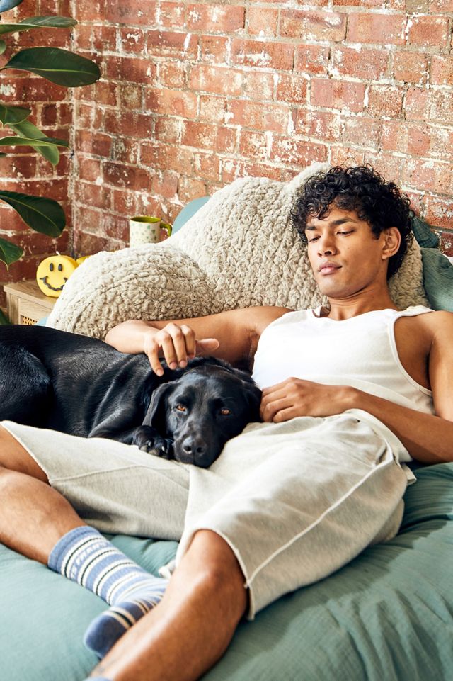 Grey Boo Fluffy Cushion | Urban Outfitters UK