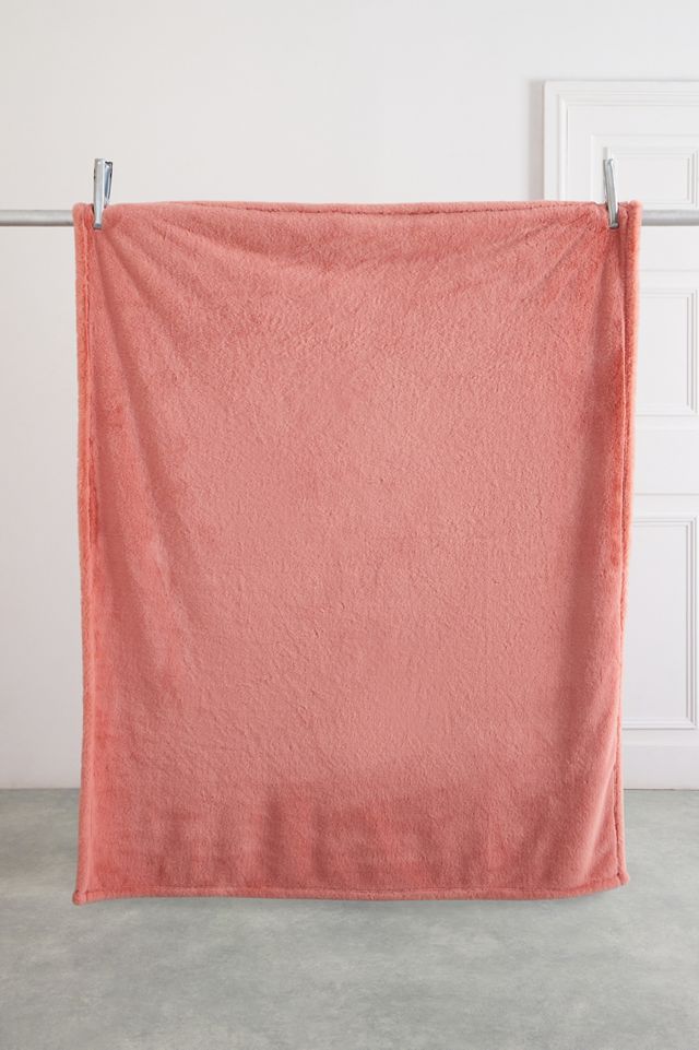 Manta de Imitación de Piel Rosa #1