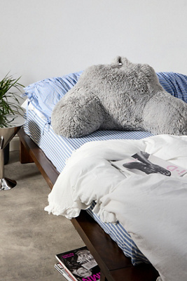 Grey Faux Fur Boo - Grey ALL at Urban Outfitters