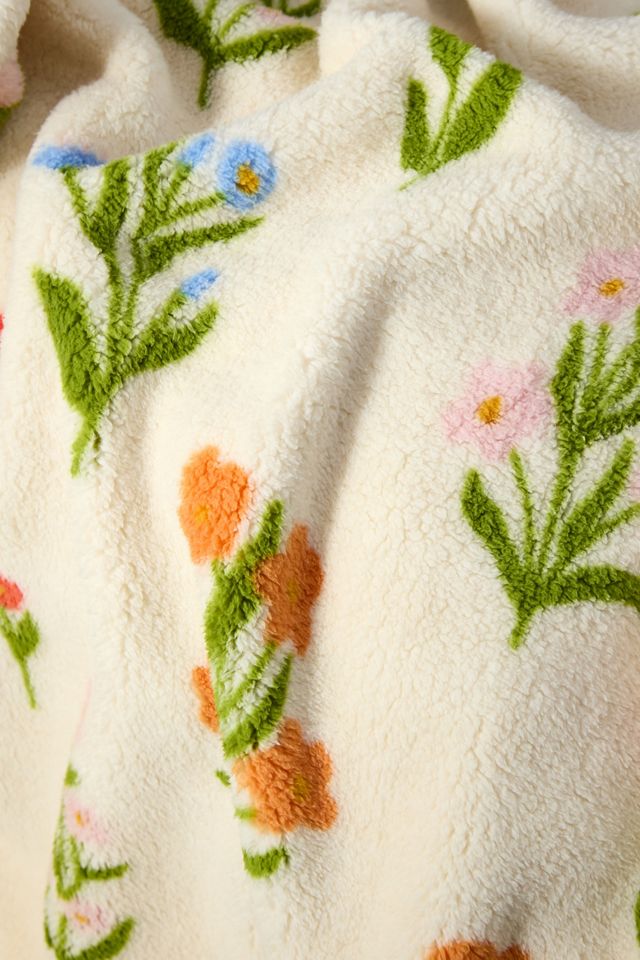 Wildblumen Fleece Decke #3