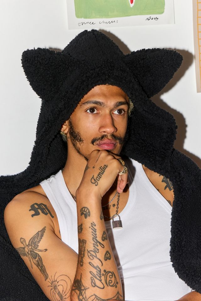 Black Cat Ear Throw #1