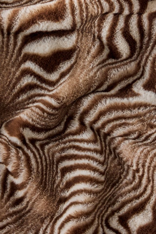 Animal Print Faux Fur Throw #1
