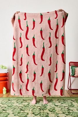 Chilli Fleece Throw