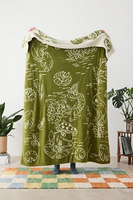 Froggy Fleece-Decke