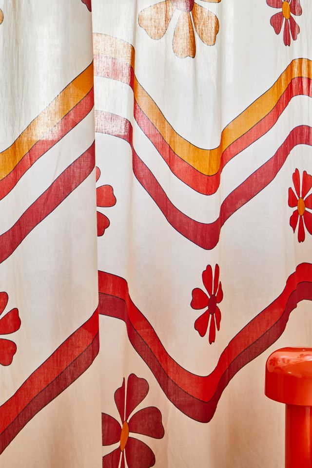 Tenda con Stampa Floreale Retrò #1