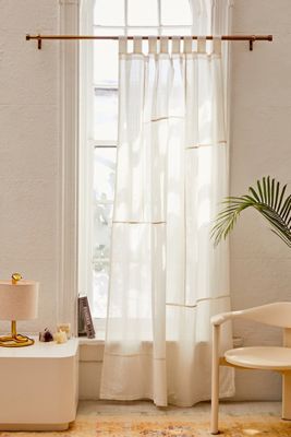 White Chloe Patch Curtain
