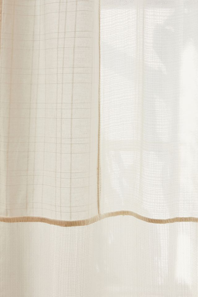 White Chloe Patch Curtain #2
