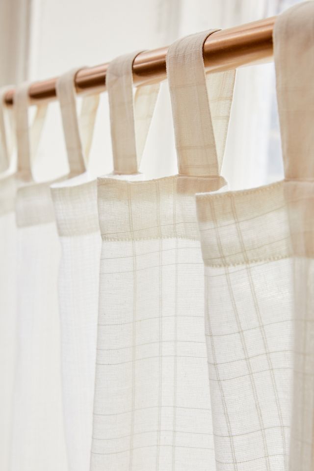 White Chloe Patch Curtain #3