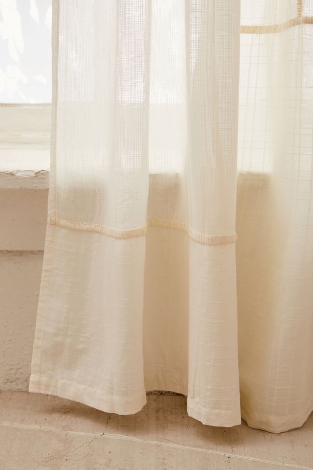 White Chloe Patch Curtain #4