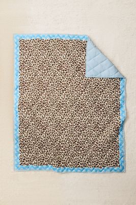 Manta Acolchada con Estampado de Leopardo
