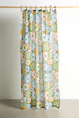 Cortina Floral Verde Vera