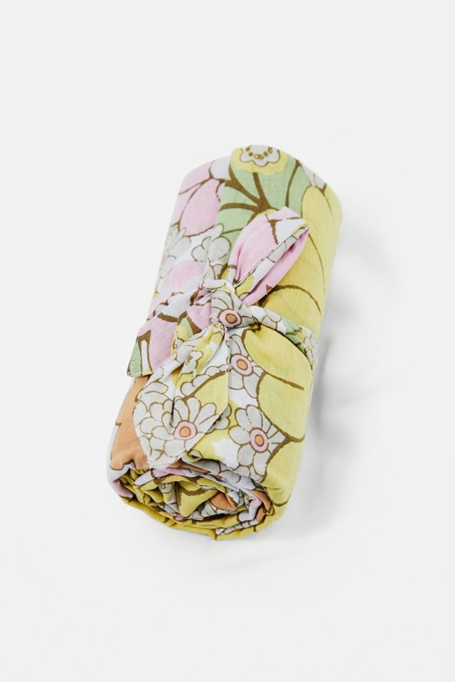 Remi Pastel Yellow Floral Curtain #2