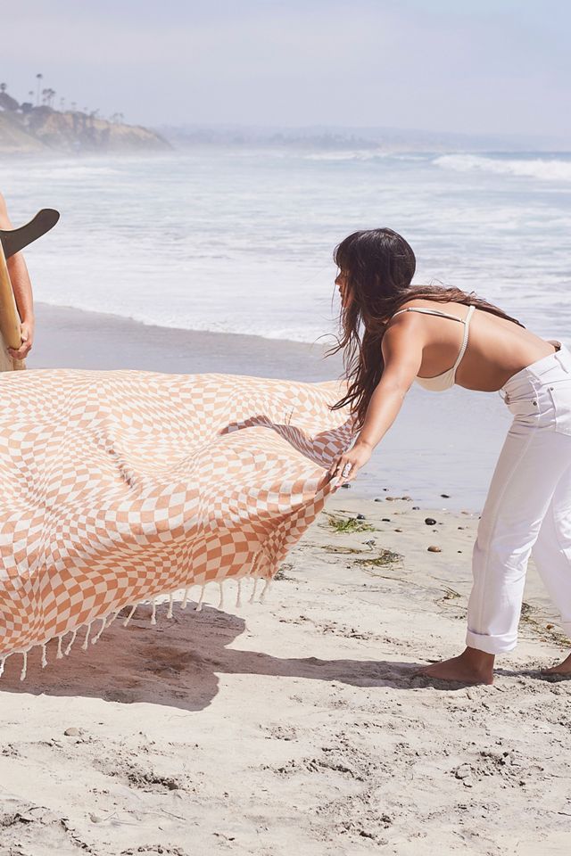 Slowtide Opt Out Beach Throw Blanket #1