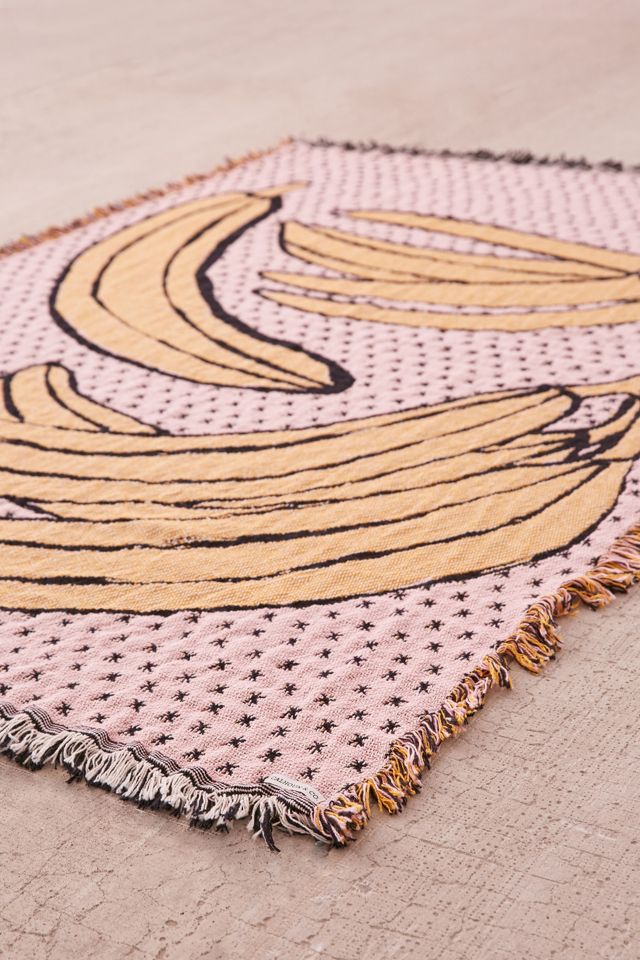 Calhoun & Co. - Bananas! Jeté de lit en jacquard #4