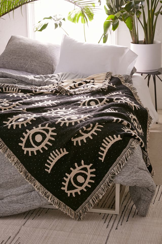 Calhoun & Co. x UO Allover Eyes Woven Throw Blanket #2