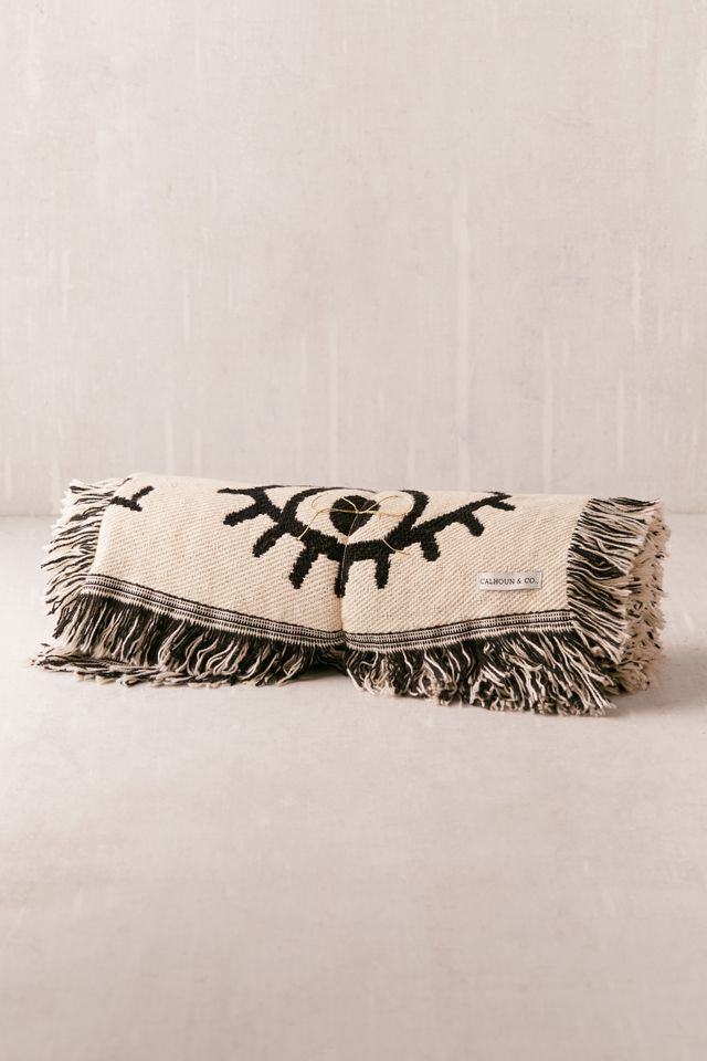 Calhoun & Co. x UO Allover Eyes Woven Throw Blanket #3
