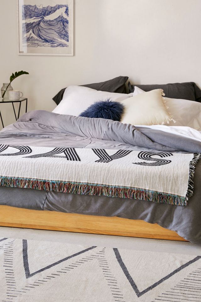 No Bad Days Woven Throw Blanket #3