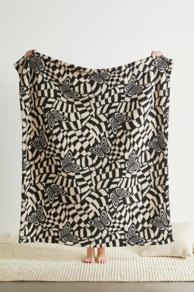 Butterfly Sherpa Throw Blanket | Urban Outfitters UK