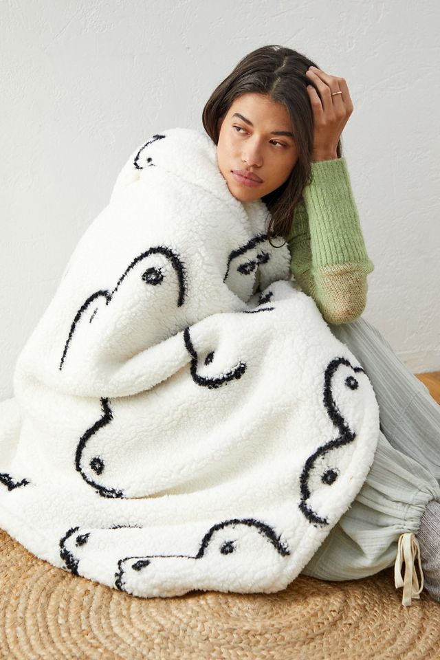 Boobs Printed Fleece Blanket #1