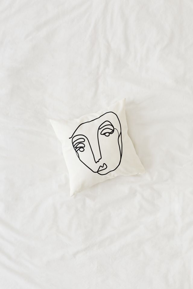Sketched Face Cushion #1