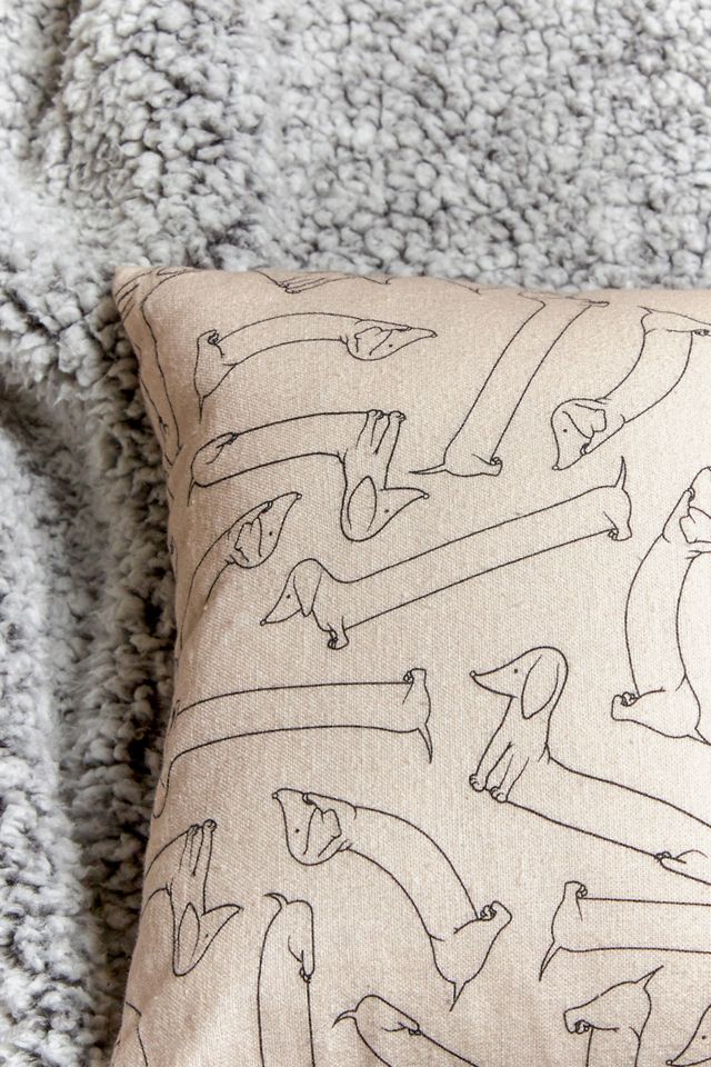 Sausage Dog Print Cushion #1