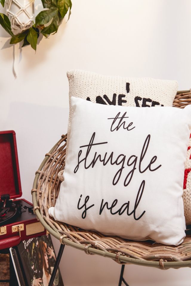 The Struggle Is Real Cushion | Urban Outfitters UK