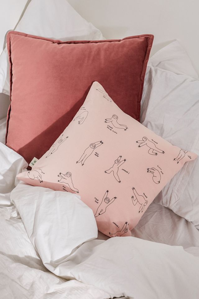 Yoga Sloth Cushion Urban Outfitters UK