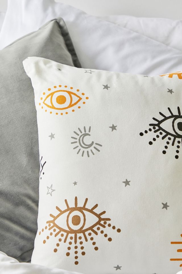 Coussin à motif yeux  #1