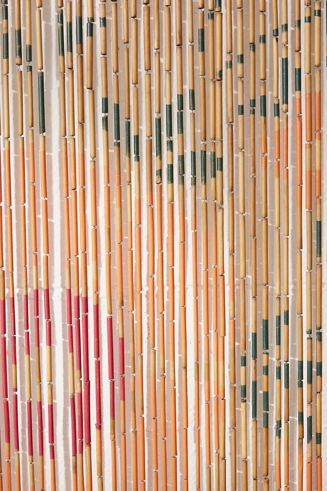 Rosa Floral Bamboo Beaded Curtain #2