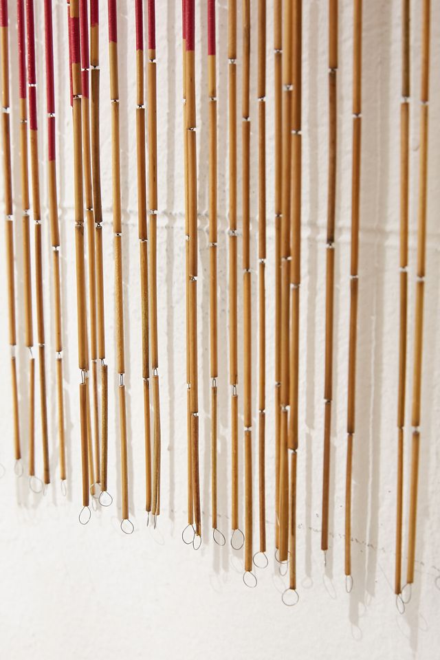 Rosa Floral Bamboo Beaded Curtain #3