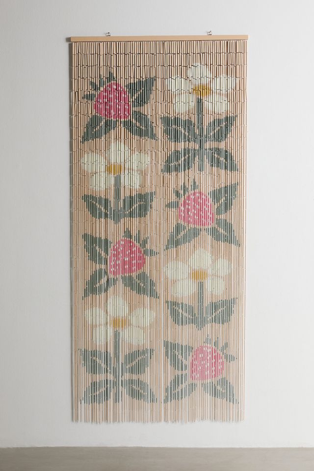 Strawberry Bamboo Curtain #1