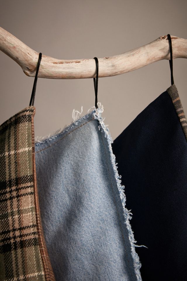 Bas de Noël réinventé style vintage en jean #2