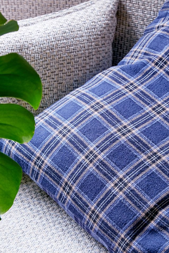 Urban Renewal Remade Vintage Blue Check Throw Cushion #2
