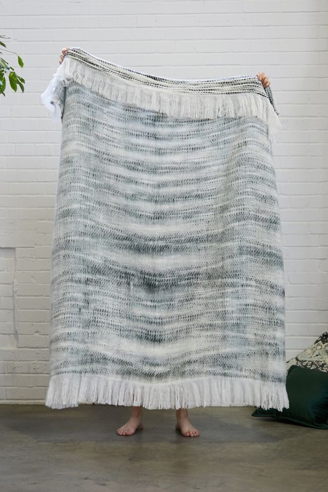 Reversible Grey Throw Blanket #1