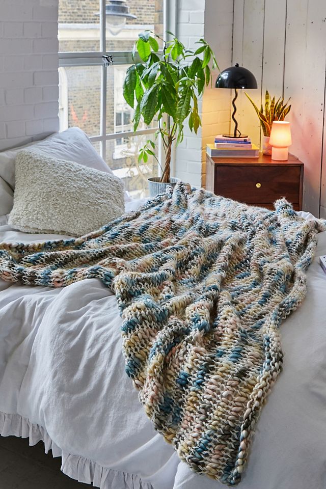 Pastel Space-Dye Knit Blanket  #2