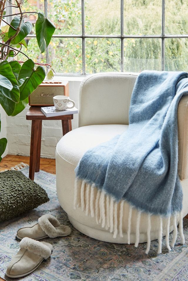 Mid Blue Cosy Blanket  #3