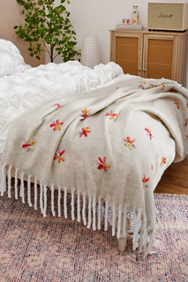 Floral Embellished Cosy Blanket Product Page