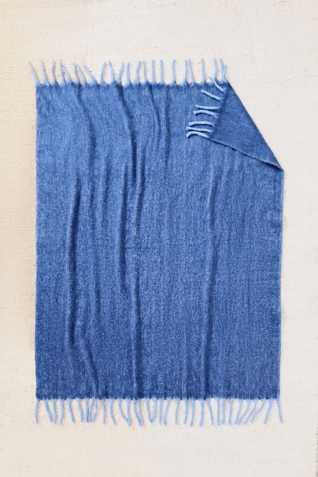 Blue Two Tone Cosy Throw #1