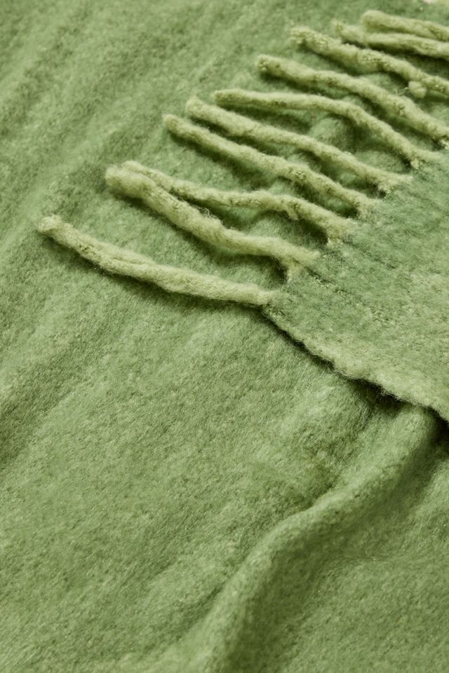 Plaid Deux Tons Vert Moelleux #4