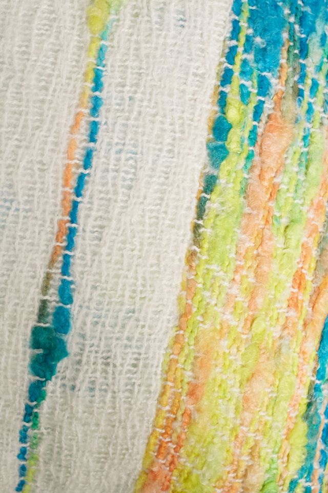 Coussin à rayures de couleur vive  #2