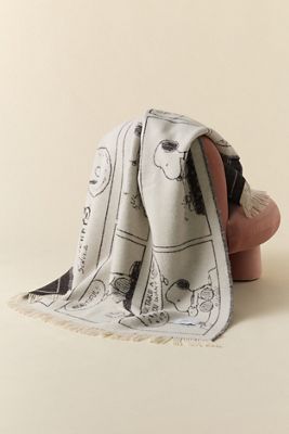 Maison Deux X Peanuts Snoopy Donut Comic Strip Wolldecke