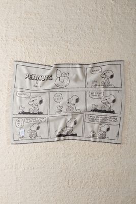 Maison Deux X Peanuts Snoopy Doughnut Comic Strip Wool Blanket