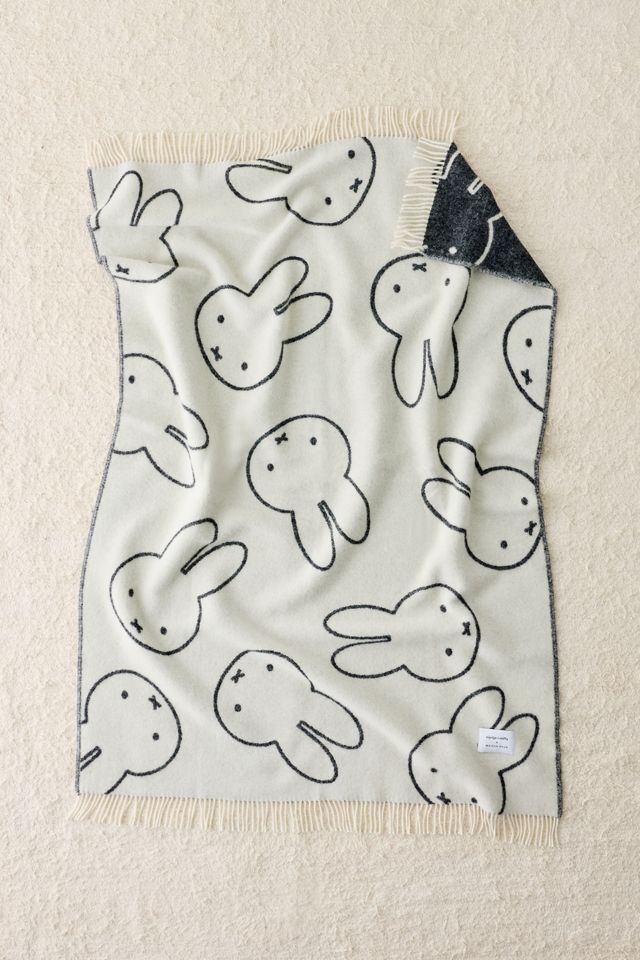 Maison Deux X Miffy Kopf Wollvlies-Decke #1