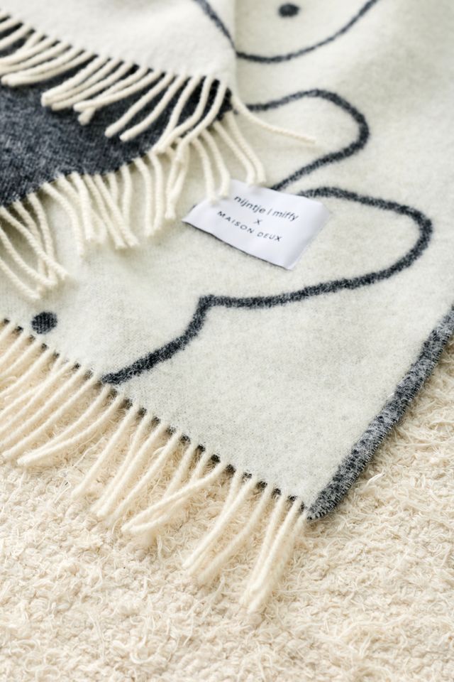 Maison Deux X Miffy Kopf Wollvlies-Decke #2