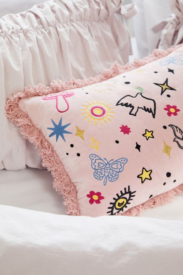 Coussin Brodé Jardin Magique #1