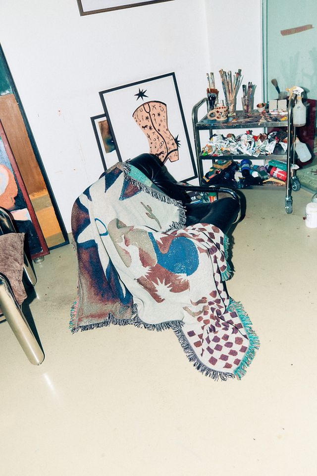 Urban Outfitters x TuftLuck Riding Star Art Throw #1