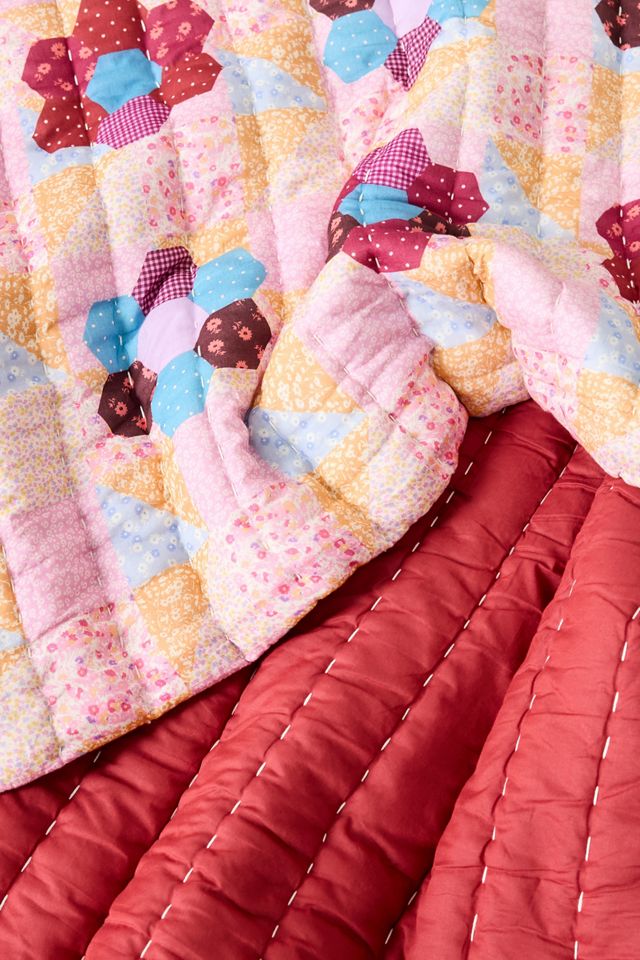 Flower Patch Quilted Throw #3