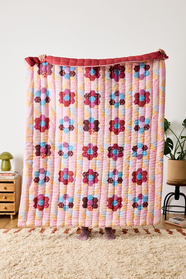 Flower Patch Quilted Throw #2