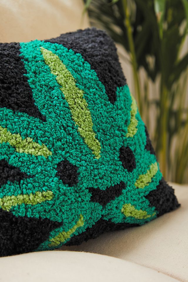 Mini Leaf Buddy Tufted Cushion Urban Outfitters UK