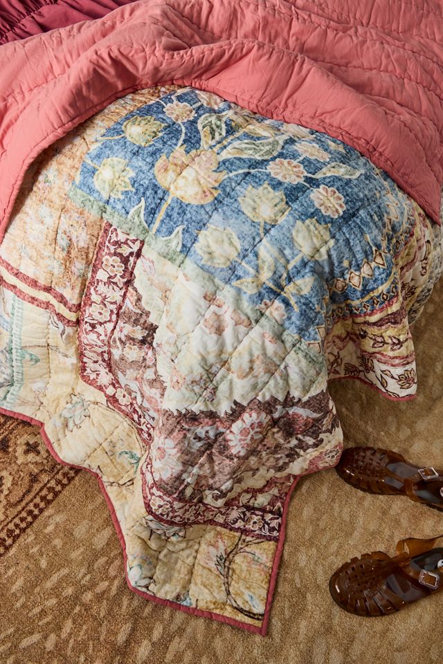 Priscilla Patchwork Quilted Throw #1